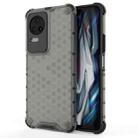 For Xiaomi Redmi K50 Shockproof Honeycomb PC + TPU Case(Black) - 1