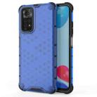 For Xiaomi Redmi Note 11 Shockproof Honeycomb PC + TPU Case(Blue) - 1