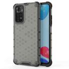 For Xiaomi Redmi Note 11 Shockproof Honeycomb PC + TPU Case(Black) - 1