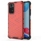 For Xiaomi Redmi Note 11 Shockproof Honeycomb PC + TPU Case(Red) - 1