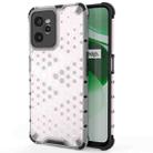 For OPPO Realme C35 Shockproof Honeycomb PC + TPU Phone Case(White) - 1