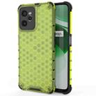 For OPPO Realme C35 Shockproof Honeycomb PC + TPU Phone Case(Green) - 1