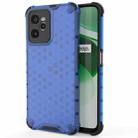 For OPPO Realme C35 Shockproof Honeycomb PC + TPU Phone Case(Blue) - 1