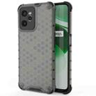 For OPPO Realme C35 Shockproof Honeycomb PC + TPU Phone Case(Black) - 1