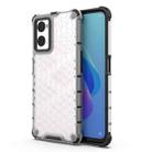 For OPPO A36 4G (China) Shockproof Honeycomb PC + TPU Phone Case(White) - 1
