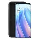 TPU Phone Case For OPPO Reno7 5G International Edition / Find X5 Lite(Pudding Black)  - 1