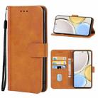 Leather Phone Case For Honor X9(Brown) - 1