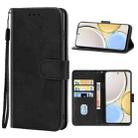 Leather Phone Case For Honor X9(Black) - 1