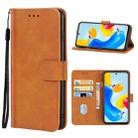 Leather Phone Case For Xiaomi Redmi Note 11S 5G(Brown) - 1