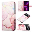 For Xiaomi Poco X4 Pro 5G PT003 Marble Pattern Flip Leather Phone Case(Rose Gold LS005) - 1