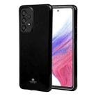 For Samsung Galaxy A53 5G GOOSPERY PEARL JELLY Shockproof TPU Phone Case(Black) - 1