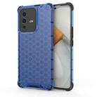 For vivo S12 Pro Shockproof Honeycomb PC + TPU Phone Case(Blue) - 1