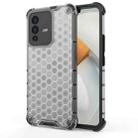 For vivo S12 / V23 5G Shockproof Honeycomb PC + TPU Phone Case(White) - 1