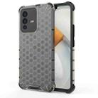 For vivo S12 / V23 5G Shockproof Honeycomb PC + TPU Phone Case(Black) - 1