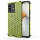 For vivo S12 / V23 5G Shockproof Honeycomb PC + TPU Phone Case(Green) - 1