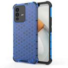For vivo S12 / V23 5G Shockproof Honeycomb PC + TPU Phone Case(Blue) - 1