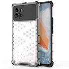 For vivo iQOO 9 Shockproof Honeycomb PC + TPU Phone Case(White) - 1