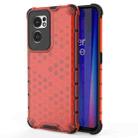 For OnePlus Nord CE 2 5G Shockproof Honeycomb PC + TPU Phone Case(Red) - 1