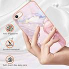 For iPhone SE 2022 / SE 2020 / 8 / 7 Electroplating Marble Pattern Dual-side IMD TPU Shockproof Phone Case(Rose Gold 005) - 2
