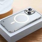 For iPhone 13 mini MagSafe Magnetic Frosted Case (Silver) - 1