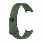 For Xiaomi Redmi Band Pro Solid Color Silicone Watch Band(Dark Green) - 1