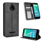 For Schok Volt SV55 / SV55216 Magnetic Buckle Retro Texture Leather Phone Case(Black) - 1