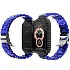For Huawei Band 6 / Honor Band 6 Stainless Steel Watch Band(Blue) - 1