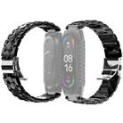 For Xiaomi Mi Band 6 / 5 Stainless Steel Watch Band(Black) - 1