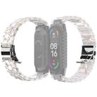 For Xiaomi Mi Band 6 / 5 Stainless Steel Watch Band(Transparent) - 1