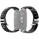 For Xiaomi Mi Band 4 / 3 Stainless Steel Watch Band(Black) - 1