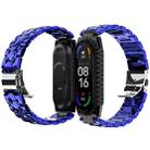 For Xiaomi Mi Band 4 / 3 Stainless Steel Watch Band(Blue) - 1