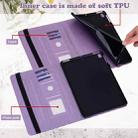 Tree & Deer Pattern Pressed Printing Leather Tablet Case For iPad mini 6 2021(Purple) - 4