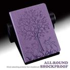 Tree & Deer Pattern Pressed Printing Leather Tablet Case For iPad mini 6 2021(Purple) - 6