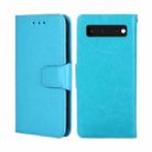For Google Pixel 6 Crystal Texture Leather Phone Case(Light Blue) - 1