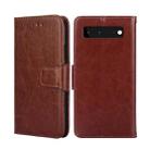 For Google Pixel 6 Crystal Texture Leather Phone Case(Brown) - 1