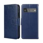 For Google Pixel 6 Pro Crystal Texture Leather Phone Case(Royal Blue) - 1
