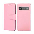 For Google Pixel 6 Pro Crystal Texture Leather Phone Case(Pink) - 1