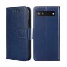 For Google Pixel 6A Crystal Texture Leather Phone Case(Royal Blue) - 1