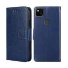 For Google Pixel 5 Crystal Texture Leather Phone Case(Royal Blue) - 1