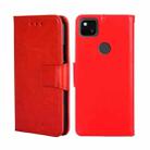 For Google Pixel 5 Crystal Texture Leather Phone Case(Red) - 1