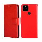 For Google Pixel 5A Crystal Texture Leather Phone Case(Red) - 1