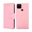 For Google Pixel 5 XL 5G / Pixel 4A 5G Crystal Texture Leather Phone Case(Pink) - 1