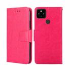 For Google Pixel 5 XL 5G / Pixel 4A 5G Crystal Texture Leather Phone Case(Rose Red) - 1