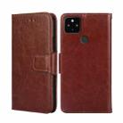 For Google Pixel 5 XL 5G / Pixel 4A 5G Crystal Texture Leather Phone Case(Brown) - 1