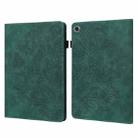 For Samsung Galaxy Tab A8 10.5 2021 Peacock Embossed Pattern Leather Tablet Case(Green) - 1