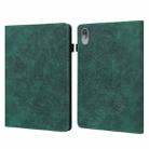 For Lenovo Tab P11 Pro 11.5 inch 2021 TB-J706L / TB-J706F Peacock Embossed Pattern TPU + PU Leather Tablet Case(Green) - 1