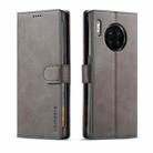 For Honor 50 Lite LC.IMEEKE Calf Texture Flip Leather Phone Case(Grey) - 1