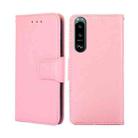 For Sony Xperia 5 III Crystal Texture Leather Phone Case(Pink) - 1