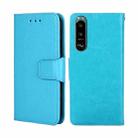 For Sony Xperia 5 III Crystal Texture Leather Phone Case(Light Blue) - 1