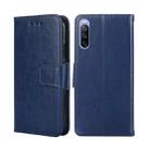 For Sony Xperia 10 III Crystal Texture Leather Phone Case(Royal Blue) - 1